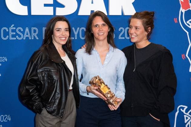 Cesar Des Lyceens 2024 Award Grand Rex Elodie Bouchez, Jeanne Herry and Adele Exarchopoulos attending the Cesar Des Lyceens 2024 Award at the Grand Rex Cinema in Paris, France, on March 20, 2024. Photo by Aurore Marechal ABACAPRESS.COM Paris France  Copyright: xMarechalxAurore ABACAx