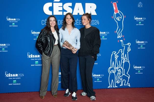 Cesar Des Lyceens 2024 Award Grand Rex Elodie Bouchez, Jeanne Herry and Adele Exarchopoulos attending the Cesar Des Lyceens 2024 Award at the Grand Rex Cinema in Paris, France, on March 20, 2024. Photo by Aurore Marechal ABACAPRESS.COM Paris France  Copyright: xMarechalxAurore ABACAx