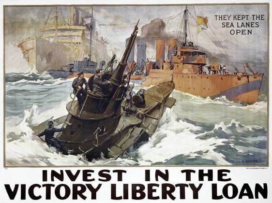 WORLD WAR I: LIBERTY LOAN. They Kept the Sea Lanes Open. American World War I Liberty Loan poster.  Copyright: xGRANGERx xGRANGERx 0045864