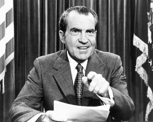 RICHARD NIXON (1913-1994). 37th President of the United States. Photographed January 25, 1972.  Copyright: xGRANGERx xGRANGERx 0050973