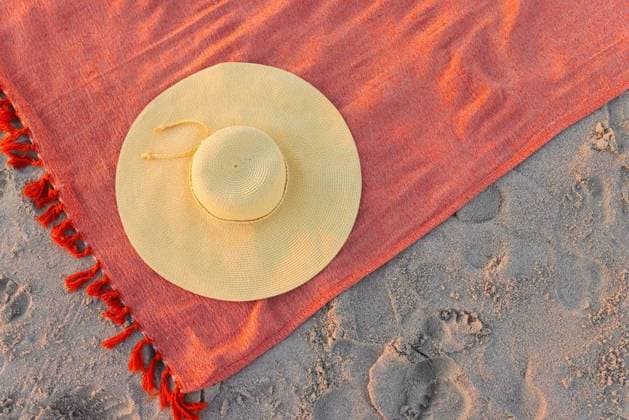 A straw hat rests on a vibrant beach towel, with copy space A straw hat rests on a vibrant beach towel, with copy space. Footprints surround the scene, suggesting a leisurely day at the beach., model released, , property released, Cape Town, South Africa, 2024-01-23T22:00:00.000Z, 5113266.jpg, straw hat,beach towel,copy space,footprints,leisurely,beach,vibrant,scene,relax,vacation,sand,sunny,sea,ocean,summer,sunshine,relaxation,hat,travel,holiday,tropical,coast,shore,outdoor,accessories,fun,sun,colorful,pattern,fabric,blue,yellow,resting,day,gentle,breeze,serene,tranquil,coastal,idyllic,getaway,peaceful,atmosphere,tourism,leisure,lifestyle,environment,deck,chair