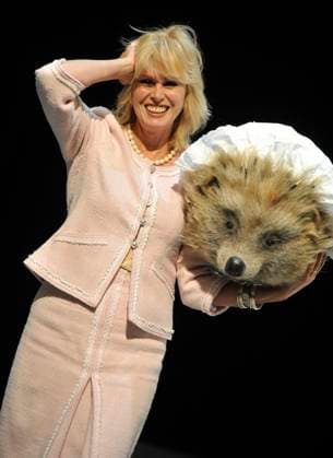 Joanna Lumley Launches Tickets For Troops Joanna Lumley wearing part of a costume for Beatrix Potter character Mrs Tiggy-Winkle, attends a photocall to launch Tickets For Troops at the Royal Opera House. The Royal Opera House has announced that there will be special performances of opera and ballet hosted by Joanna Lumley on 14th February, dedicated to British troops and their families, Credit:David Wimsett Avalon UK  Copyright: xDavidxWimsettx xAvalonx 0559768312