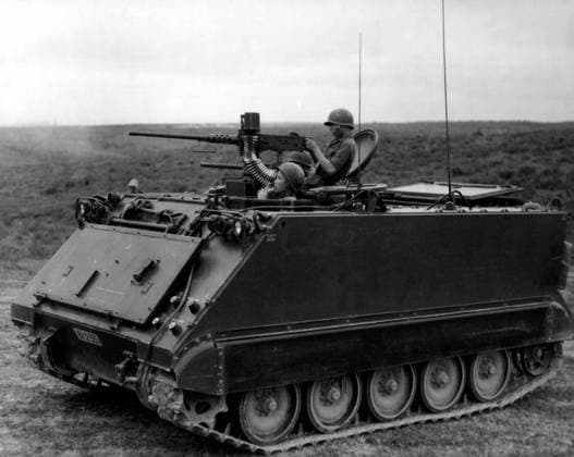Vietnam: Army of the Republic of Vietnam (ARVN) troops in a M113 armoured vehicle. The Second Indochina War, known in America as the Vietnam War, was a Cold War era military conflict that occurred in Vietnam, Laos, and Cambodia from 1 November 1955 to the fall of Saigon on 30 April 1975. This war followed the First Indochina War and was fought between North Vietnam, supported by its communist allies, and the government of South Vietnam, supported by the U.S. and other anti-communist nations. The U.S. government viewed involvement in the war as a way to prevent a communist takeover of South Vietnam and part of their wider strategy of containment.<br ><br > The North Vietnamese government viewed the war as a colonial war, fought initially ag Copyright: xxPicturesxFromxHistoryx