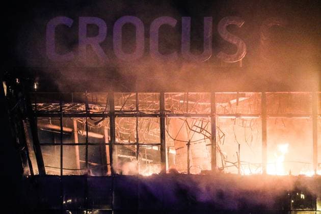 03 22 2024 Unknown people staged a shooting in the Crocus City Hall, people are being evacuated SergeyxPetrov