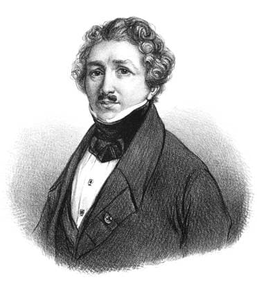 LOUIS DAGUERRE (1789-1851). Louis Jacques Mande Daguerre. French painter and inventor of the daguerreotype. French lithograph, mid-19th century.  Copyright: xGRANGERx xGRANGERx 0068620