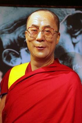 China Tibet India: The 14th Dalai Lama, Tenzin Gyatso (1935- ). The 14th Dalai Lama (Religious name: Tenzin Gyatso, shortened from Jetsun Jamphel Ngawang Lobsang Yeshe Tenzin Gyatso, born Lhamo Dondrub, 6 July 1935) is the 14th and current Dalai Lama. Dalai Lamas are the most influential figure in the Gelugpa lineage of Tibetan Buddhism, although the 14th has consolidated control over the other lineages in recent years. He won the Nobel Peace Prize in 1989, and is also well known for his lifelong advocacy for Tibetans inside and outside Tibet.<br ><br > Tibetans traditionally believe him to be the reincarnation of his predecessors and a manifestation of the Buddha of Compassion. The Dalai Lama was born in Taktser, Qinghai and was selec Copyright: xxPicturesxFromxHistoryx