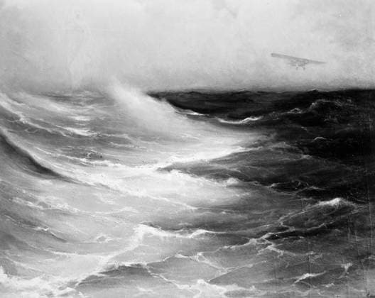 THE SPIRIT OF ST LOUIS. Painting of The Spirit of St. Louis flying over the Atlantic in May 1927.  Copyright: xGRANGERx xGRANGERx 0069721