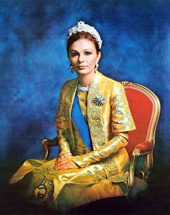 Iran Persia: Official portrait of Empress Farah Pahlavi (born 1938), wife and widow of Mohammad Reza Pahlavi, the Shah of Iran (1919-1979) Farah Pahlavi (born Farah Diba, 14 October 1938, Tehran); Persian: ÙØ±Ø­ Ù¾Ù‡Ù ÙˆÛa, is the former Queen and Empress of Iran. She is the widow of Mohammad Reza Pahlavi, the Shah of Iran, and only Empress (Shahbanou) of modern Iran. She was Queen consort of Iran from 1959 until 1967 and Empress consort from 1967 until exile in 1979.<br ><br > Though the titles and distinctions of the Iranian Imperial Family were abolished within Iran by the Islamic government, she is still styled Empress or Shahbanou, out of courtesy, by the foreign media as well as by supporters of the monarchy. Some countries such Copyright: xxPicturesxFromxHistoryx