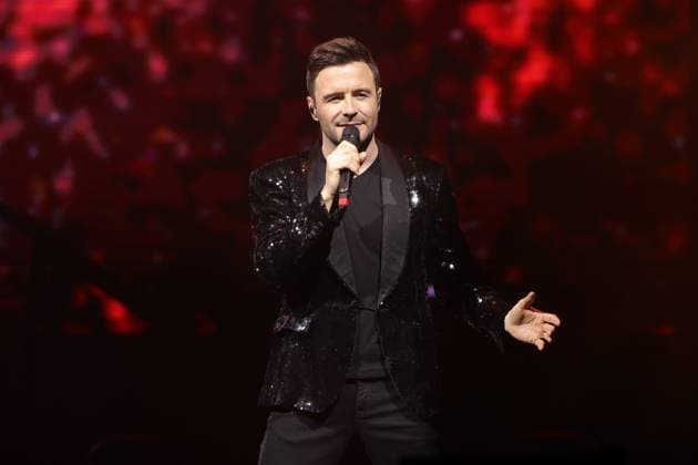 Irish Band Westlife In Concert Of Their Wild Dreams Tour March 22, 2024, Mexico City, Mexico: Shane Filan member of te Irish band Westlife performs during The Wild Dreams tour at the Arena CDMX. on March 22, 2024 in Mexico City, Mexico. (Photo by Luis Marin Eyepix Group) Copyright: xLuisxMarin xEyepixxGroupx LM_22032024_114942