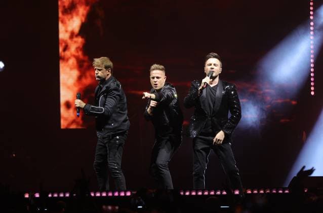 Irish Band Westlife In Concert Of Their Wild Dreams Tour March 22, 2024, Mexico City, Mexico: Nicky Byrne, Shane Filan, Kian Egan members of te Irish band Westlife performs during The Wild Dreams tour at the Arena CDMX. on March 22, 2024 in Mexico City, Mexico. (Photo by Luis Marin Eyepix Group) Copyright: xLuisxMarin xEyepixxGroupx LM_22032024_114981