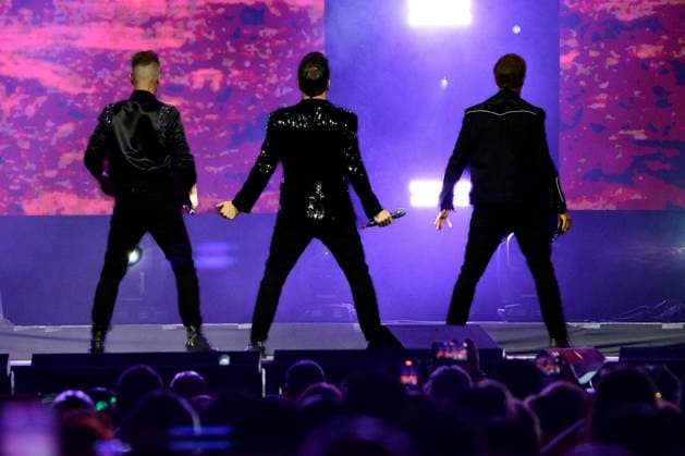March 22, 2024, Mexico City, Mexico City, Mexico: The Irish band The Westlife during their concert at the Mexico City Arena, on their The Wild Dreams tour..Mexican fans of The Westlife packed the Mexico City Arena, which has a capacity for twenty-two thousand attendees. Mexico City Mexico - ZUMAn296 20240322_zip_n296_001 Copyright: xJorgexNunezx