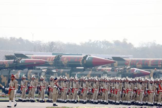 News Themen der Woche KW12 News Bilder des Tages (240323) -- ISLAMABAD, March 23, 2024 -- Pakistani soldiers take part in the Pakistan Day military parade in Islamabad, capital of Pakistan on March 23, 2024. Pakistani nation on Saturday celebrated the 84th Pakistan Day, also known as the Pakistan Resolution Day or Republic Day. The day is celebrated annually in the memory of Lahore Resolution which was passed on March 23, 1940, one of the major milestones in the struggle for an independent state. ) PAKISTAN-ISLAMABAD-PAKISTAN DAY-MILITARY PARADE AhmadxKamal 