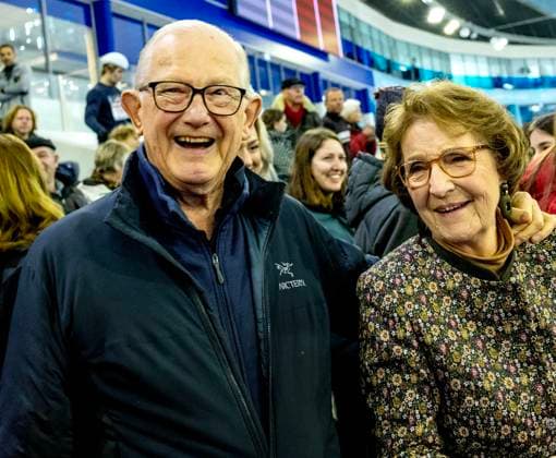 24-03-2024 Heerenveen Princess Margriet and Pieter van Vollenhoven raising money for the Dutch 100 organized by Lymph & Co in Thialf Heerenveen. Â  Copyright: xPPEx