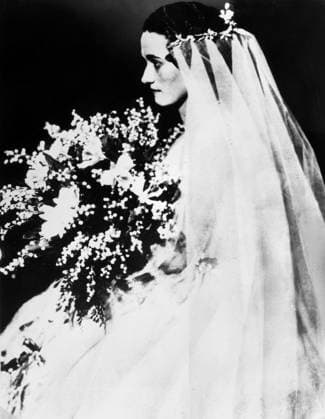 DUCHESS OF WINDSOR (1896-1986). Bessie Wallis Warfield, future Duchess of Windsor, photographed on the day of her wedding to her first husband, Earl Winfield Spencer, 1916.  Copyright: xGRANGERx xGRANGERx 0113370