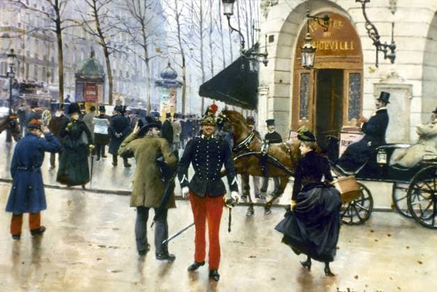 PARIS: BOULEVARD, 1889. The Boulevard des Capucines. Oil on canvas by Jean Beraud, 1889.  Copyright: xGRANGERx xGRANGERx 0117301