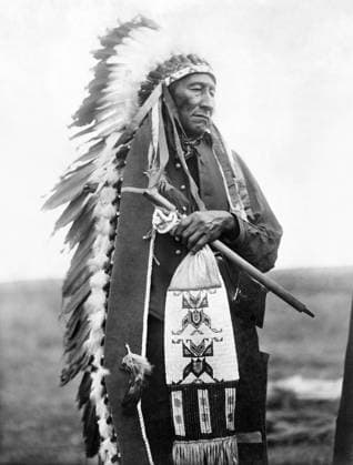 SIOUX CHIEF, c1905. Stinking Bear, a Sioux Native American chief. Photographed by Edward S. Curtis, c1905.  Copyright: xGRANGERx xGRANGERx 0118232