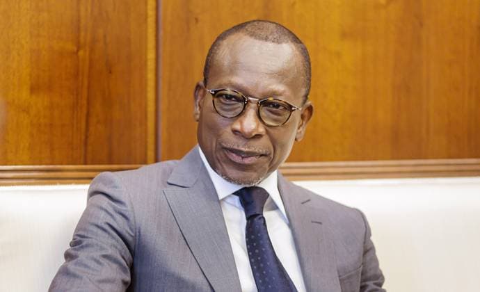 Patrice Talon, Praesident der Republik Benin, Cotonou, 07.03.2024. Cotonou Benin *** Patrice Talon, President of the Republic of Benin, Cotonou, 07 03 2024 Cotonou Benin Copyright: xUtexGrabowskyxphotothek.dex