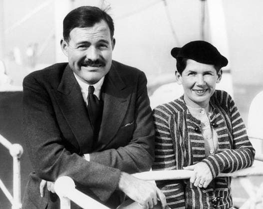 ERNEST HEMINGWAY (1899-1961). American writer, with his second wife, Pauline Pfeiffer, 1934.  Copyright: xGRANGERx xGRANGERx 0168610