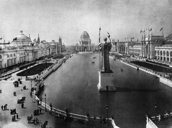 COLUMBIAN EXPOSITION, 1893. The Grand Basin at the World s Columbian Exposition in Chicago, Illinois. Photograph, 1893.  Copyright: xGRANGERx xGRANGERx 0172739