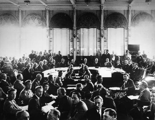 LEAGUE OF NATIONS, 1930. Opening session of the Council of the League of Nations in Geneva, Switzerland, September 1930.  Copyright: xGRANGERx xGRANGERx 0176255