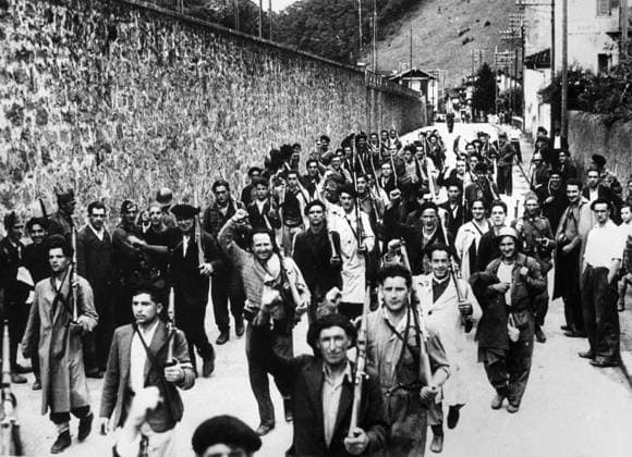 SPANISH CIVIL WAR, c1938. Republican soldiers marching. Photograph, c1938.  Copyright: xGRANGERx xGRANGERx 0176524