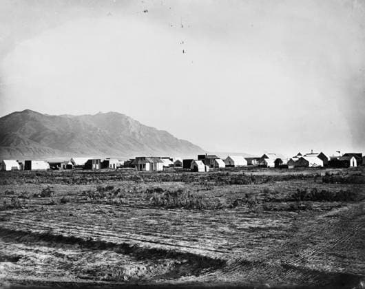 UTAH: CORINNE. A view of Corinne, Utah. Photograph, late 19th century.  Copyright: xGRANGERx xGRANGERx 0186541
