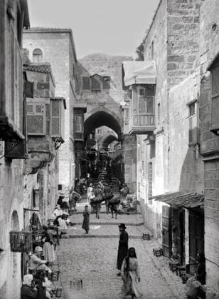 Palestine: Palestinian Arabs and a Jewish man on the street leading to the Mosque of Omar, Jerusalem, c. 1910 Palestine (Arabic: ÙÙ Ø³Ø·ÙäÙÜŽ Filasá¹­Ä«n, Falasá¹­Ä«n, Filisá¹­Ä«n; Greek: Î Î±Î»Î±Î¹ÏƒÏ Î¯Î½Î·, PalaistinÄ ; Latin: Palaestina; Hebrew: ×¤×œ× ×ª×™× × Palestina) is a name given to the geographic region between the Mediterranean Sea and the Jordan River. The region is also known as the Land of Israel (Hebrew: ××¨×¥Ö¾×™× ×¨××œ Eretz-Yisra el), the Holy Land and the Southern Levant.<br ><br > In 1832 Palestine was conquered by Muhammad Ali s Egypt, but in 1840 Britain intervened and returned control of the Levant to the Ottomans in return for further capitulations. The end of the 19th century saw the beginning of Zionist imm Copyright: xxPicturesxFromxHistoryx