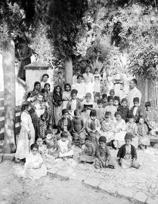 Palestine: Palestinian children at the English Mission School, c. 1910 Palestine (Arabic: ÙÙ Ø³Ø·ÙäÙÜŽ Filasá¹­Ä«n, Falasá¹­Ä«n, Filisá¹­Ä«n; Greek: Î Î±Î»Î±Î¹ÏƒÏ Î¯Î½Î·, PalaistinÄ ; Latin: Palaestina; Hebrew: ×¤×œ× ×ª×™× × Palestina) is a n ame given to the geographic region between the Mediterranean Sea and the Jordan River. The region is also known as the Land of Israel (Hebrew: ××¨×¥Ö¾×™× ×¨××œ Eretz-Yisra el), the Holy Land and the Southern Levant.<br ><br > In 1832 Palestine was conquered by Muhammad Ali s Egypt, but in 1840 Britain intervened and returned control of the Levant to the Ottomans in return for further capitulations. The end of the 19th century saw the beginning of Zionist immigration and the Revival of the Hebrew Copyright: xxPicturesxFromxHistoryx
