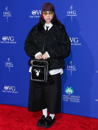 35th Annual Palm Springs International Film Festival Film Awards PALM SPRINGS, RIVERSIDE COUNTY, CALIFORNIA, USA - JANUARY 04: Billie Eilish arrives at the 35th Annual Palm Springs International Film Festival Film Awards held at the Palm Springs Convention Center on January 4, 2024 in Palm Springs, Riverside County, California, United States., Credit:Xavier Collin Avalon United States, California, Palm Springs, Palm Springs Convention Center  Copyright: xXavierxCollinx xAvalonx 0834399377