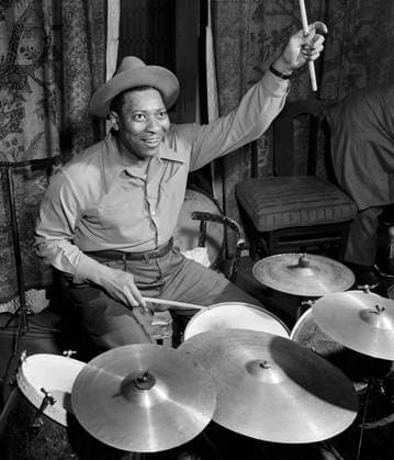 SID CATLETT (1910-1951). American jazz drummer. Photograph by William P. Gottlieb, c1947.  Copyright: xGRANGERx xGRANGERx 0267209