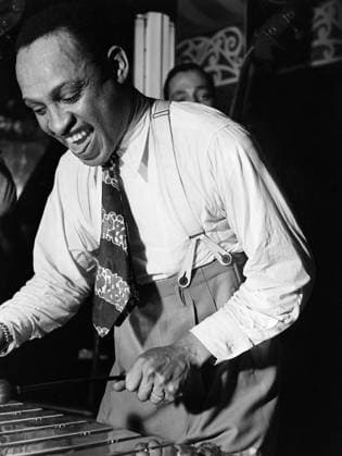 LIONEL HAMPTON (1908-2002). American jazz musician and bandleader. Playing at the Aquarium in New York City. Photograph by William P. Gottlieb, c1946.  Copyright: xGRANGERx xGRANGERx 0267231