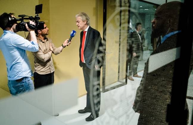 News Themen der Woche KW13 News Bilder des Tages THE HAGUE - Geert Wilders (PVV) during the weekly question time in the House of Representatives. ANP BART MAAT netherlands out - belgium out  Copyright: xx x494587610x originalFilename: 494587610.jpg