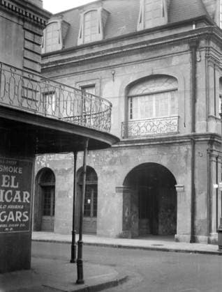 NEW ORLEANS, c1925. A street corner in New Orleans, Louisiana. Photograph by Arnold Genthe, c1925.  Copyright: xGRANGERx xGRANGERx 0527358