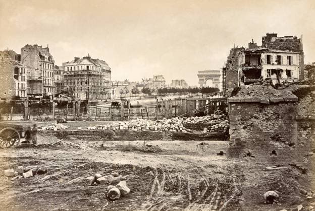 PARIS, 1871. A view of fortifications at Porte Maillot in Paris, France, following the Paris Commune of 1871. Photograph by J.W. Wulff, 1871.  Copyright: xGRANGERx xGRANGERx 0528607