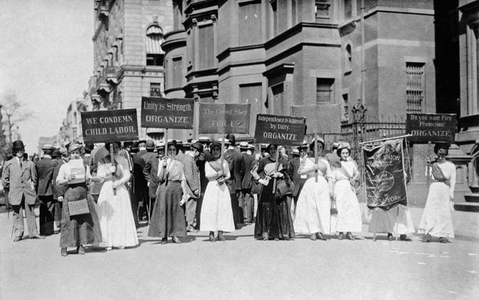 CHILD LABOR PROTEST, c1910. The Women s Trade Union League of New York protesting child labor in New York City. Photograph, c1910.  Copyright: xGRANGERx xGRANGERx 0528997