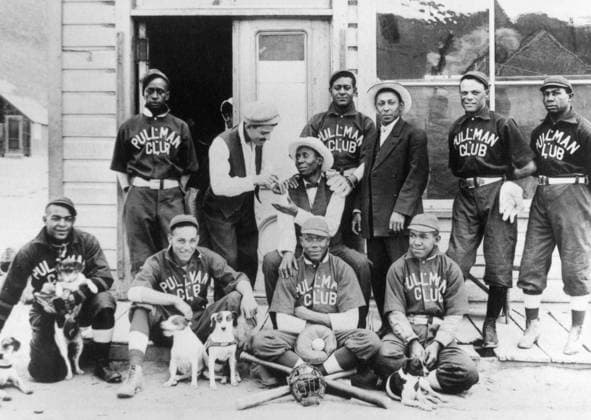 BASEBALL: BLACK TEAM, 1907. The Pullman Club baseball team, Tohopah, Nevada. Photograph, 1907.  Copyright: xGRANGERx xGRANGERx 0621116