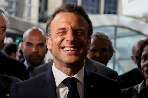 Bilder des Jahres 2024, News 03 März News Themen der Woche KW13 Arrival of President Emmanuel Macron at the Brazil-France Economic Forum in Sao Paulo Sao Paulo (SP), 03 27 2024 - FORUM BRAZIL FRANCE FIESP SP Arrival of the President of France, Emmanuel Macron to participate in the Brazil-France Economic Forum, at Fiesp on Avenida Paulista in Sao Paulo, this Wednesday March 27, 2024. (Foto: Leco Viana Thenews2 imago images) Arrival of President Emmanuel Macron at the Brazil-France Economic Forum in Sao Paulo  Copyright: xLecoxVianax
