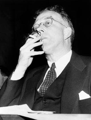 PHILIP JESSUP (1897-1986). American diplomat and jurist. Denying Senator Joseph McCarthy s allegations of Communist affiliation in front of the Senate Foreign Relations Subcommittee. Photograph, 1950.  Copyright: xGRANGERx xGRANGERx 0635143