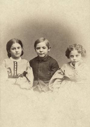 SLAVE CHILDREN, c1864. Rosina Downs, Charles Taylor, and Rebecca Huger, slaves freed in New Orleans, Louisiana. Photograph by Charles Paxson, c1864.  Copyright: xGRANGERx xGRANGERx 0636794