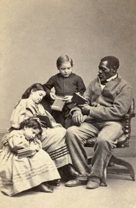 FREED SLAVES, c1864. Wilson Chinn, Charles Taylor, Rebecca Huger, and Rosina Downs, slaves freed in New Orleans, Louisiana. Photograph by Charles Paxson, c1864.  Copyright: xGRANGERx xGRANGERx 0636798