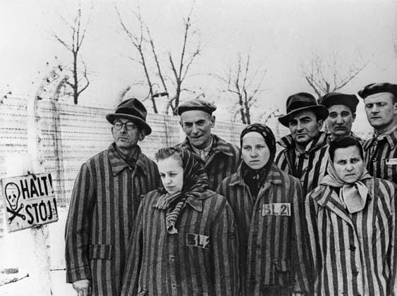 Auschwitz concentration camp 3063759 25.01.1945 The WWII, 1939-1945. Prisoners of Auschwitz concentration camp before the liberation by the Soviet army. RIA Novosti Sputnik Poland  Copyright: xRIAxNovostix