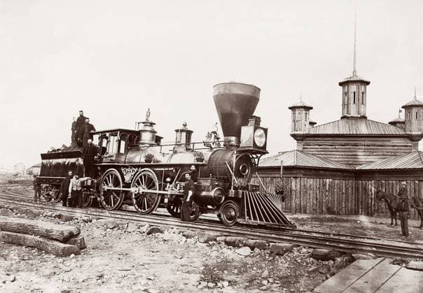 CIVIL WAR: RAILROAD, c1863. Locomotive 133 of the United States Military Railroad. Photograph by Andrew Joseph Russell, c1863.  Copyright: xGRANGERx xGRANGERx 0646864