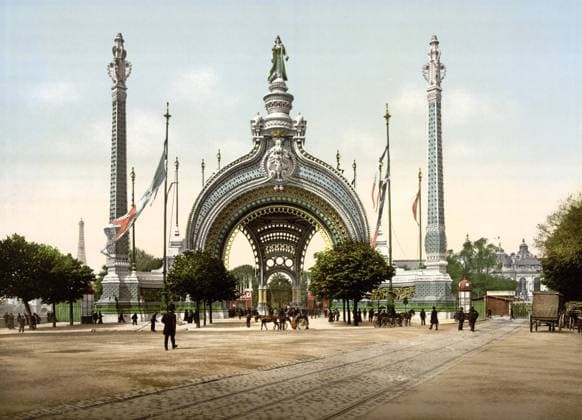 PARIS EXPOSITION, 1900. The Grand Entrance to the Exposition Universalle of 1900 in Paris, France. Photochrome, c1900.  Copyright: xGRANGERx xGRANGERx 0648661