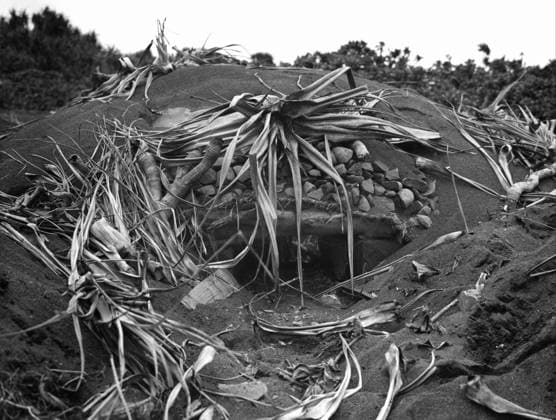 WWII: IWO JIMA, 1945. Japanese pillbox on the western side of Iwo Jima captured in the first days of the American invasion of the island. Photograph by Karl Thayer Soule, February 1945.  Copyright: xGRANGERx xGRANGERx 0651512