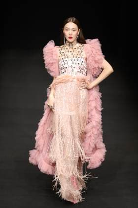 BEIJING, CHINA - MARCH 29: A model walks the runway at the MOE HO collection show by designe Mengmeng He on day seven of China Fashion Week A W 2024 at 751D Park on March 29, 2024 in Beijing, China.  Copyright: xChinaxNewsxServicex 111488235655