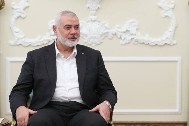Iranian president Ebrahim Raisi meet with Ismail Haniyeh, the Doha-based political bureau chief Iranian president Ebrahim Raisi meet with Ismail Haniyeh, the Doha-based political bureau chief of the Palestinian Islamist movement Hamas, in Tehran on March 27 2024. Photo by Iranian Presidency Office Tehran Tehran Iran, Islamic Republic of 270324_Iran_IPO_00(5) Copyright: xapaimagesxIranianxPresidencyxOfficex xapaimagesx