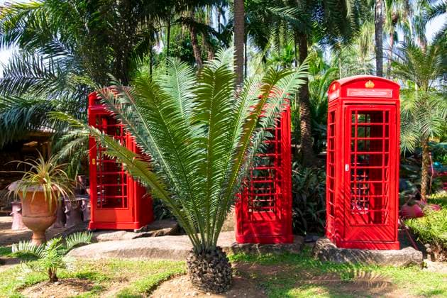 Booths in Nong Nooch Garden. Thailand, Pattaya November 26, 2014 Copyright: xNikolayxGrachevx xDesignxPicsx , 32720582 Copyright: TomxSpilliaertx xDesignxPics 32720582 !ACHTUNG AUFNAHMEDATUM GESCHÄTZT! RECORD DATE NOT STATED