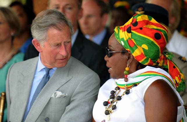 Prince Charles Retro Prince Charles, Prince of Wales chats to Rita Marley, widow of Jamaica s most famous son, Bob Marley, when he visits the musician s former home, now a museum , in Kingston, Jamaica on March 12, 2008. Photo by, Credit:Anwar Hussein Avalon 0542511812