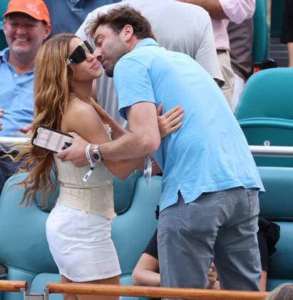 MIAMI GARDENS, FLORIDA - MARCH 31: Colombian Singer Shakira watches courtside Jannik Sinner from Italy defeat Grigor Dimitrov from Bulgaria in the men s single finals of 2024 Miami Open at Hard Rock Stadium on March 31, 2024 in Miami Gardens, Florida....People: Shakira Miami Gardens United States Of America - ZUMAs214 20240331_aba_s214_108 Copyright: xSMGx
