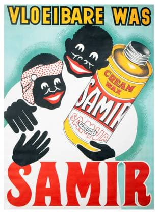 Belgium: Black racist stereotypes used in a Samir cream wax advertisement, Belgium, 1899 Racism consists of both prejudice and discrimination based in social perceptions of biological differences between peoples.<br ><br > It often takes the form of social actions, practices or beliefs, or political systems that consider different races to be ranked as inherently superior or inferior to each other, based on presumed shared inheritable traits, abilities, or qualities. It may also hold that members of different races should be treated differently. Copyright: xxPicturesxFromxHistoryx